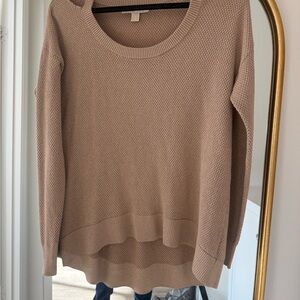 Michael Kors Tan Crew Neck Sweater with Relaxed Fit